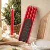 Red birthday and Christmas scented candle strips with LED wedding pole candles details Picture